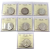 Image 1 : 50-cent 1953-1959 ICCS MS63 to MS65. 7pcs