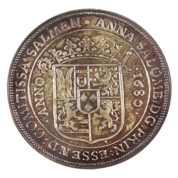 Germany Silver 1965 1680 Anna Salome I Thaler Replica