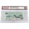 Image 1 : BC-58dA 1991 $20 BCS GEM UNC65 Original Knight-Dodge Replacement Note SN:EWP3905790