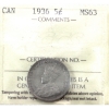 Image 1 : 5-cent 1936 ICCS MS63