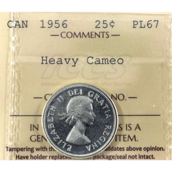 25-cent 1956 ICCS PL67 HC