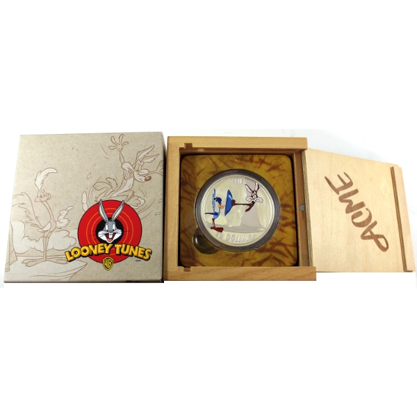 2015 $30 Looney Tunes™ Classic Scenes: Fast and Furry-ous Fine Silver Coin (Tax Exempt)