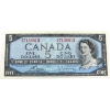 Image 1 : BC-39c 1954 $5 CUNC Bouey-Rasminsky SN: T/X7138913