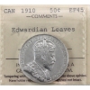 Image 1 : 50-cent 1910 Edwardian Leaves ICCS EF45