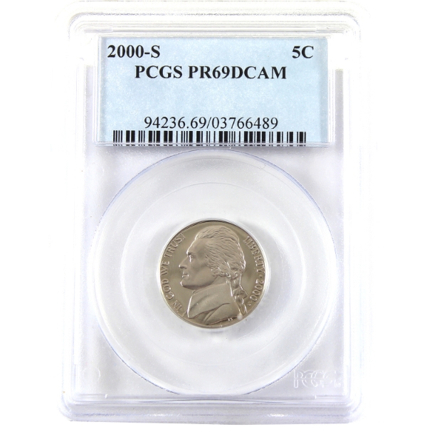 USA 2000S Jefferson Nickel PCGS PR69 DCAM
