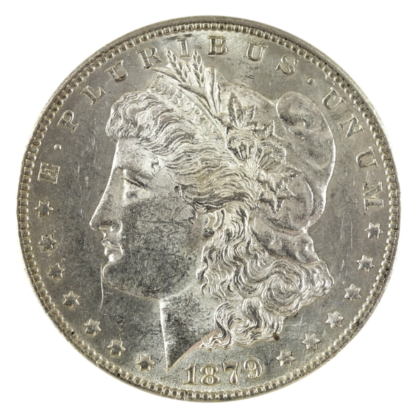 USA Silver 1879-S Morgan Dollar 2nd Reverse UNC+