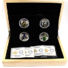 Image 1 : 2016 $15 National Heroes 4-Coin Fine Silver Set in Deluxe Box (Tax Exempt)