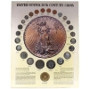Image 1 : USA United States 20th Century Coins Display Board