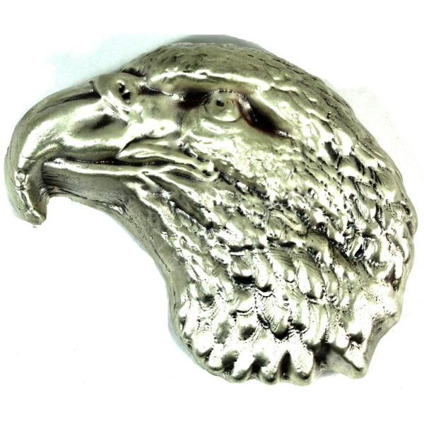 15oz Bison Bullion Eagle Head .999 Fine Silver Hand Poured Bar (Tax Exempt)