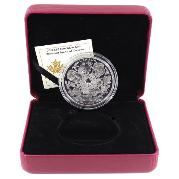 2017 $30 Flora and Fauna of Canada 2oz .9999 Fine Silver Coin (Tax Exempt)