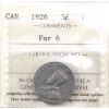5-cent 1926 Far 6 ICCS F12