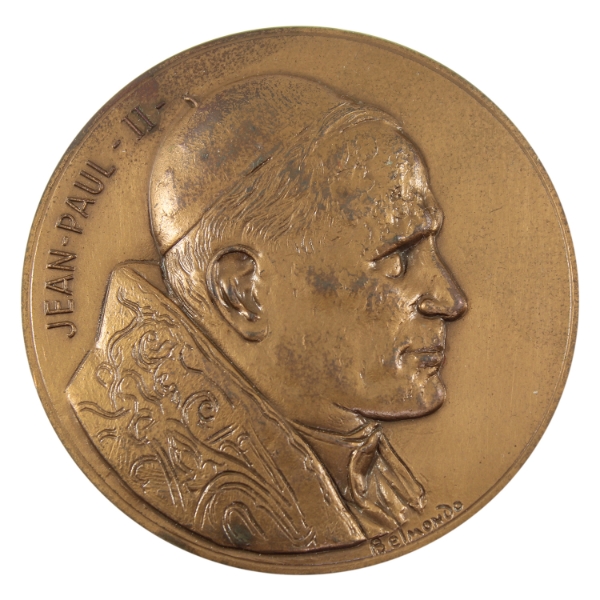 Vatican 1980 Pope Jean-Paul II Good For All Men Medal 199g-Bronze, 72mm