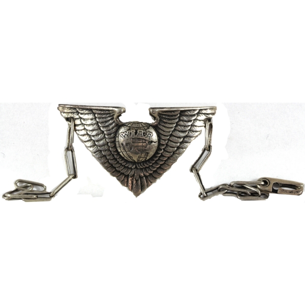 USA c.1930s Women's International Association of Aeronautics (WIAA) Member Wing Bracelet, Number #66