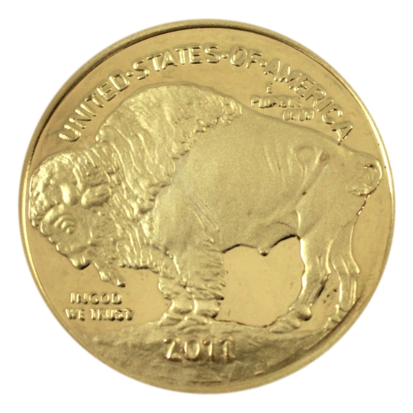 USA Copy 2011 $50 Indian Head/Buffalo 24-KT Gold Plated Coin 