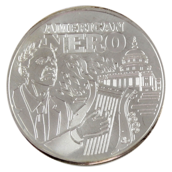 1oz Silver Shield 2016 Obama - American Nero .999 Fine Silver Round w/ COA (Tax Exempt)