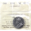 5-cent 1931 ICCS AU55
