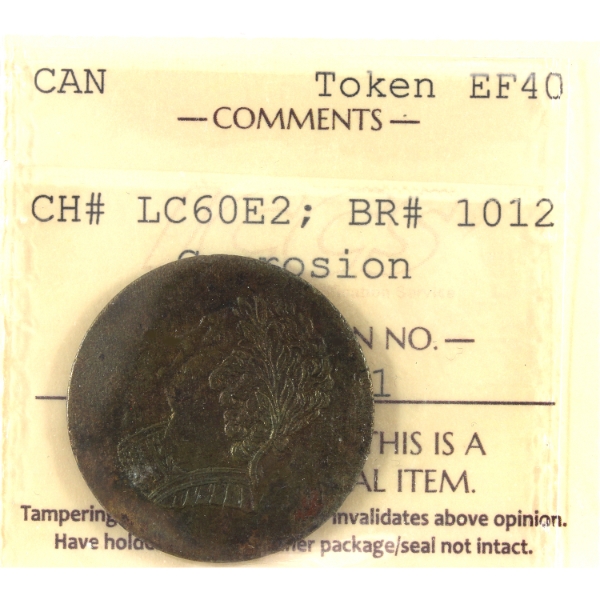 BR-1012 CH# LC60E2 1820 Token ICCS EF40 (Corrosion)