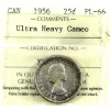 Image 1 : 25-cent 1956 ICCS PL66 Ultra Heavy Cameo