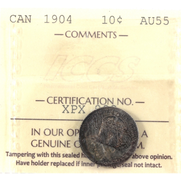 10-cent 1904 ICCS AU55