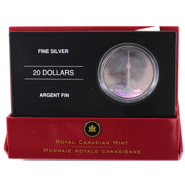 2006 $20 Architectural Treasures- CN Tower Fine Silver Coin (Tax Exempt)