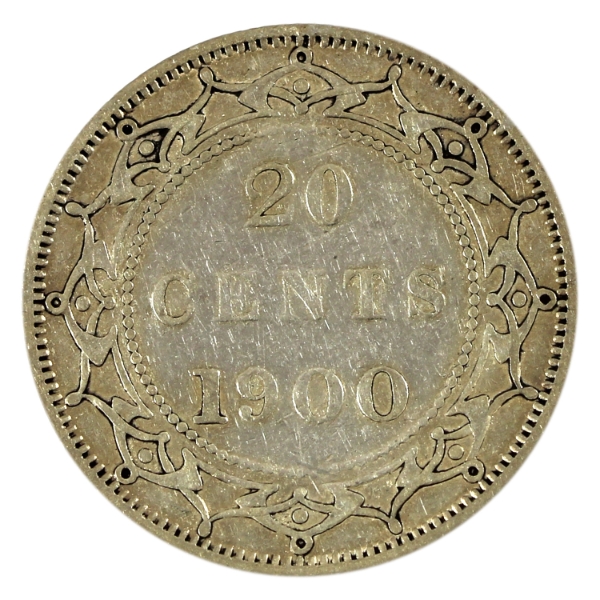Newfoundland 20-cent 1900 VF-EF