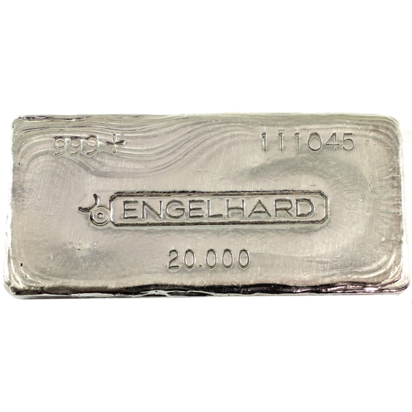 20oz Engelhard Canada 4th Series Vintage .999+ Silver Bar, SN: 111045. Mintage of <1000 (Tax Exempt)