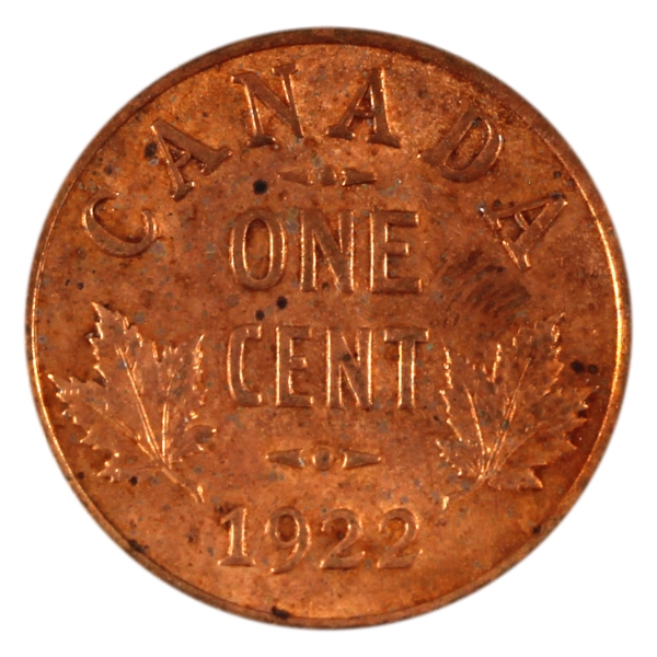 1-cent 1922 BU (Impaired)