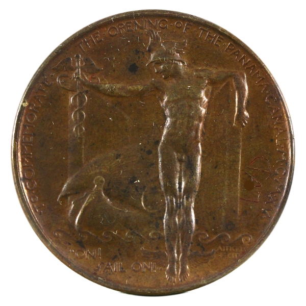 USA 1915 SC$1 HK-400 Panama-Pacific Expo Bronze 'Dollar' AU