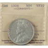 Image 1 : 50-cent 1936 ICCS VF30
