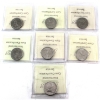 Image 2 : 25-cent 1970, 1971, 1972, 1973 Small Bust, 1976, 1977 & 1979 ICCS MS66. 7pcs. 