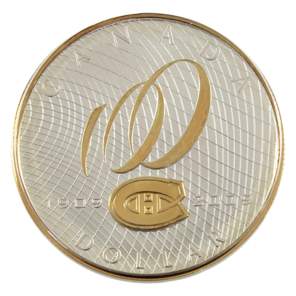 2009 $1 100th Anniversary of the Montreal Canadiens Special Edition Proof Silver Dollar 