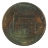 Image 2 : CH# PC-1B1 1844 Province of Canada Bank of Montreal Half Penny EF Tall Trees Short Nose Bank Token