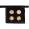 Image 1 : 4x Tristan da Cunha 2016 24K Gold Plated Crown Issued by the Bradford Exchange.
