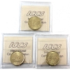 Image 2 : Loon $1 2022 O Canada, 2023 Loon & 2023 E. MacGill 4 Pearls ICCS MS66. 3pcs. 