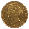 Image 2 : Australia Gold 1870 Sovereign EF-AU