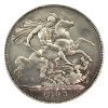 Image 1 : Great Britain Silver 1893 LVI Crown VF-EF (impaired)