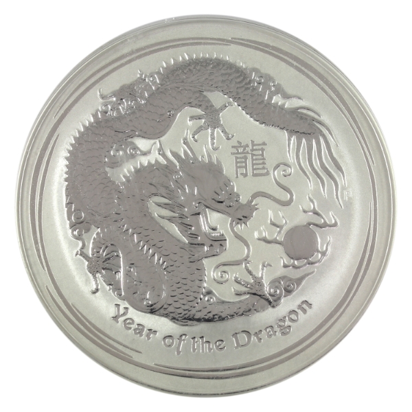 10oz Australia 2012 $10 Year of the Dragon .999 Fine Silver Round (Tax Exempt)