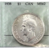 Image 1 : Silver $1 1938 Prestige Certified MS62