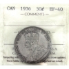 Image 1 : 50-cent 1936 ICCS EF40