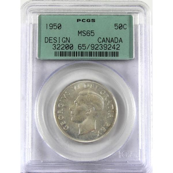 50-cent 1950 PCGS MS65