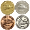 Image 2 : Group Lot of ST. Thomas Ontario, Railway Capital of Canada Tokens in Different Metals. 4pcs.