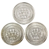 Image 2 : 3x 1oz 2014 Silver Shields  .999 Fine Silver Rounds. 3pcs.  (Tax Exempt)