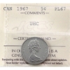 Image 1 : 5-cent 1967 ICCS PL67 UHC
