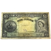 Image 1 : Bahamas ND(1953) Pick#15c 1 Pound F SN: A/4 433029