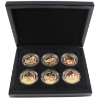 Image 1 : Tristan da Cunha 2014 The Ode of Remembrance Commemorative Coin Collection Gold Plated
