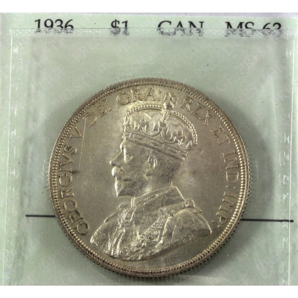 Silver $1 1936 Prestige Certified MS63