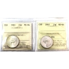 Image 1 : 25-cent 1965 & 1967 ICCS MS66