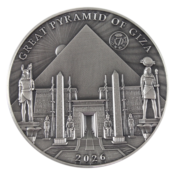 Solomon Islands Silver 2026 $10 7 Wonders - Great Pyramid of Giza. #512 of only 799 Minted!