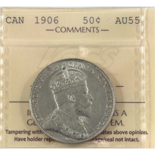 50-cent 1906 ICCS AU55