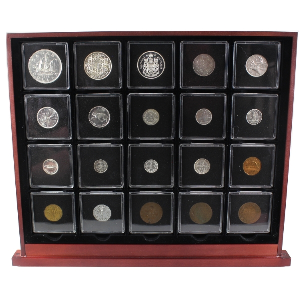 1908-1967 20 Historic Coins of Canada Collection in Deluxe Display Case — image 40